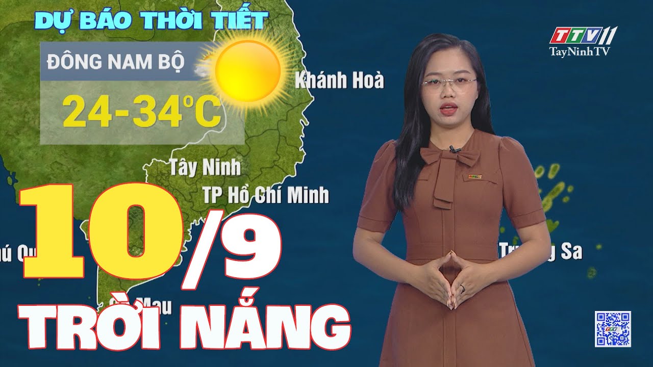 Bản tin thời tiết 10-9-2024 | TayNinhTVENT